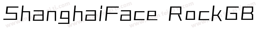 ShanghaiFace RockGB Blod字体转换
